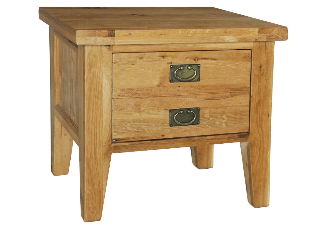 Provence Oak Lamp Table 1 Drawer - Click Image to Close